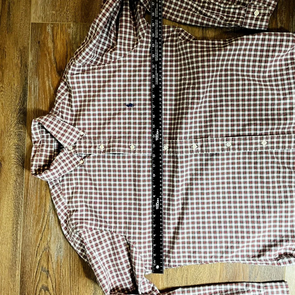 Polo Ralph Lauren Shirt Mens Large Plaid Button Front Long Sleeve Cotton Classic